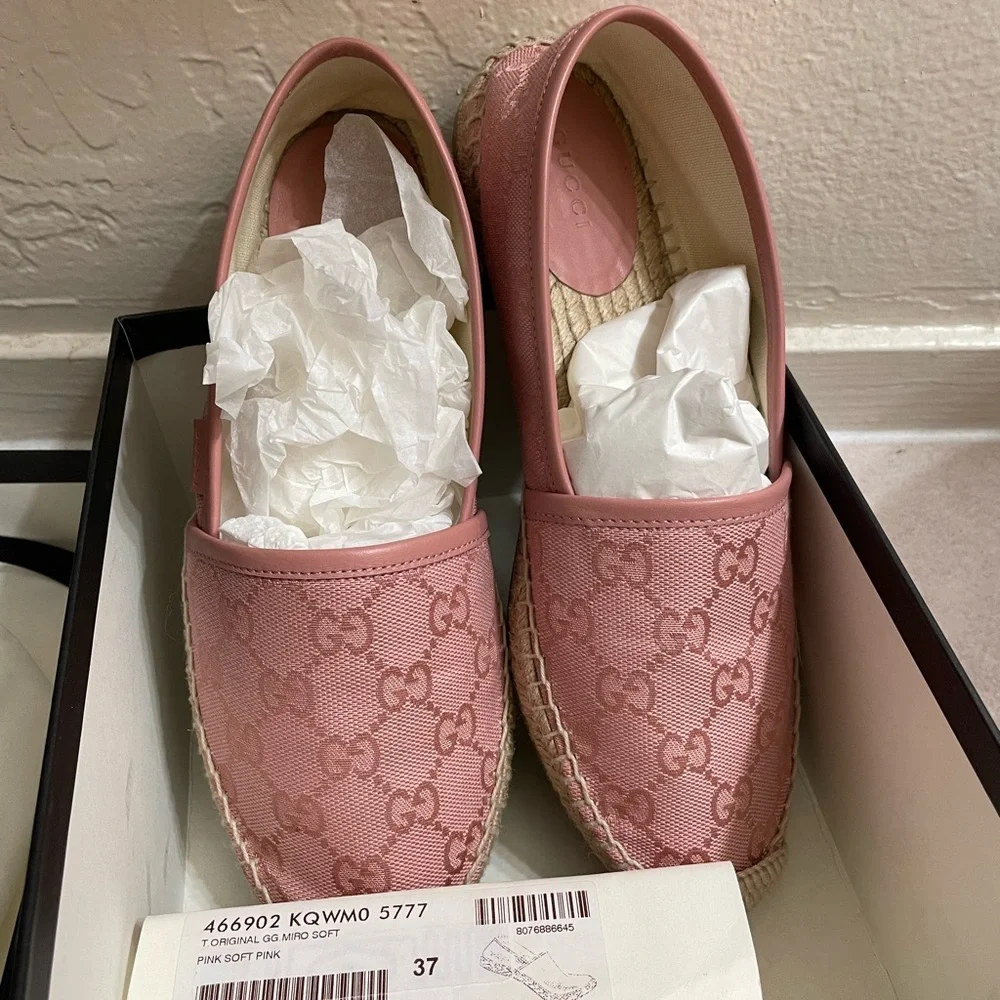 Gucci Pink Espadrille Flats - Picture 3 of 3